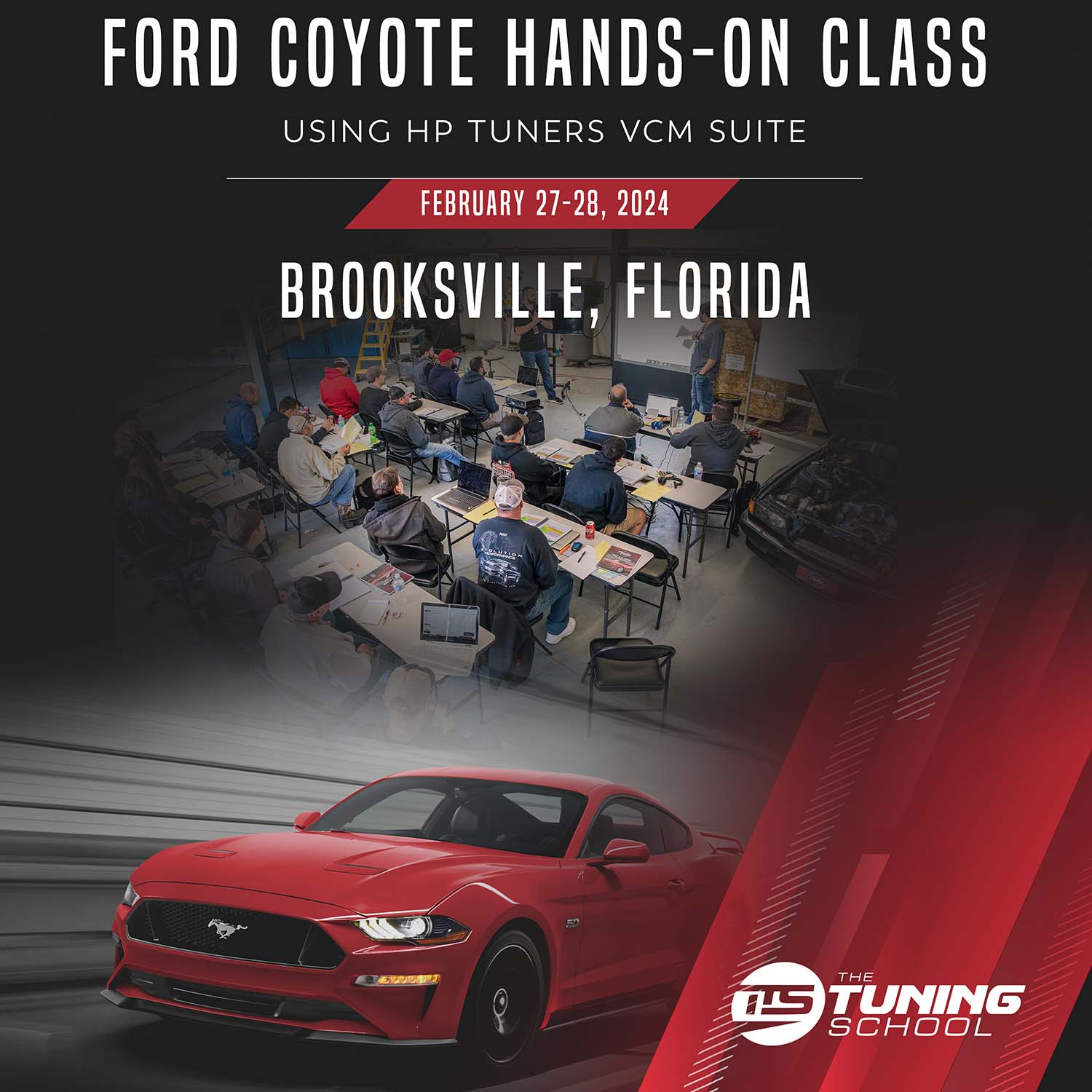 Ford Coyote HandsOn Class using HP Tuners Brooksville, February 202